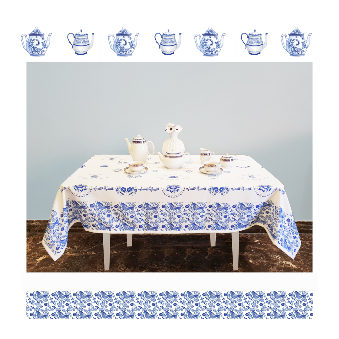 Cup of Tea Table Cloth (140 x 180 cm)